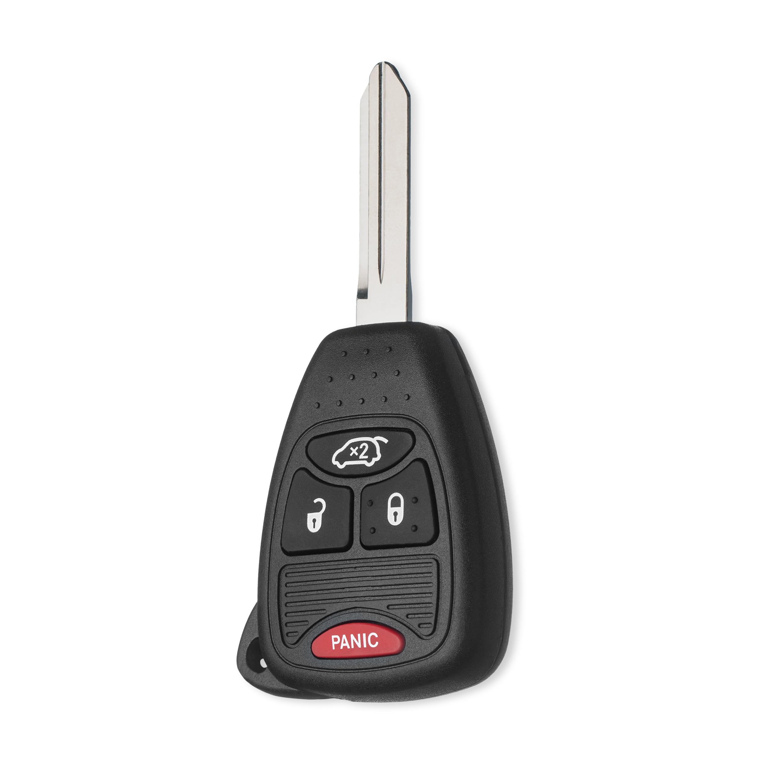 FOBTEK Keyless Entry Remote Head Key Fob for Chrysler Dodge Jeep Replacement for OHT692427AA, 56040649AC (for ID46, 4-Button)