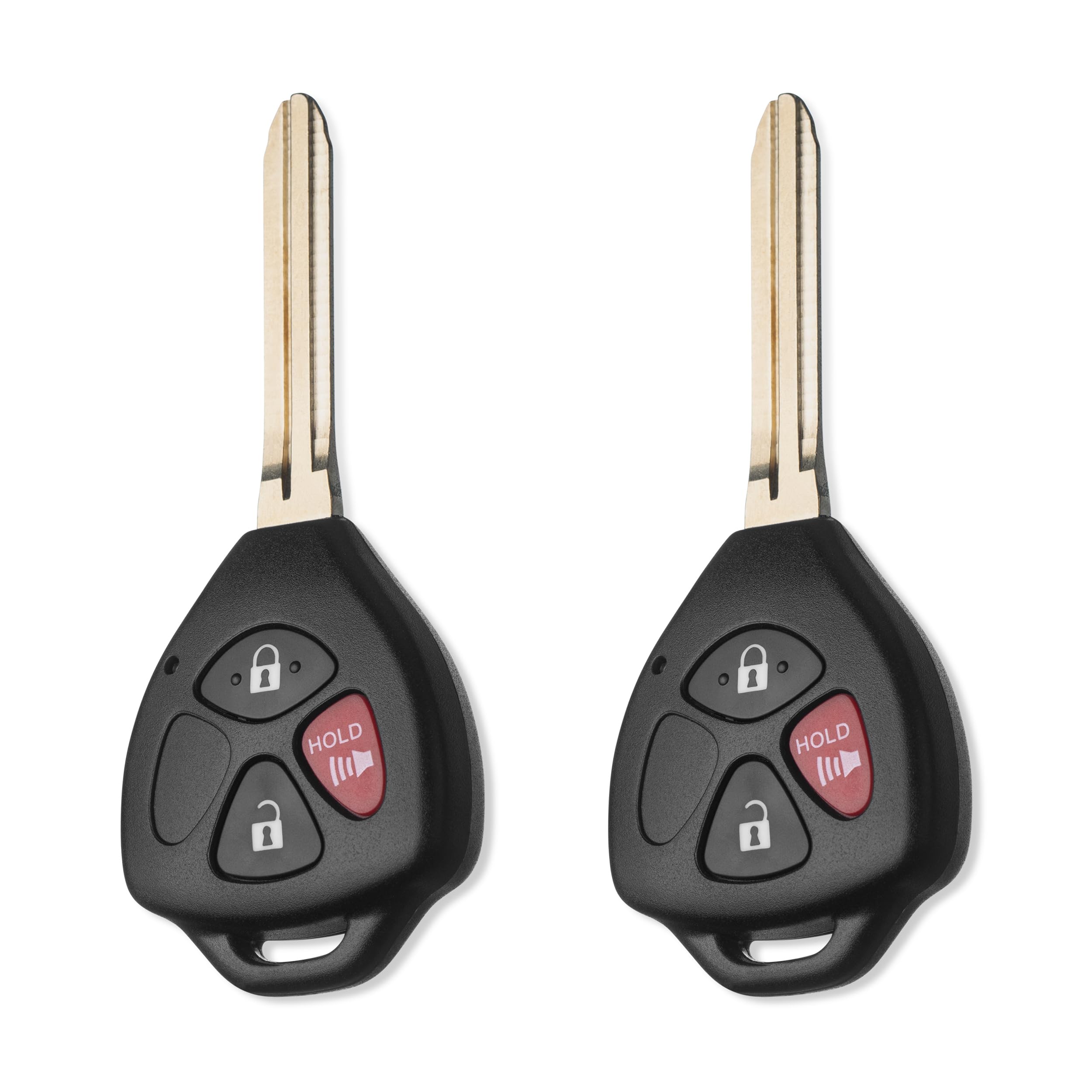 FOBTEK Keyless Entry Remote Head Key Fob for Toyota Venza Matrix Replacement for GQ4-29T, 89070-02640 (for G chip, 3-Button)