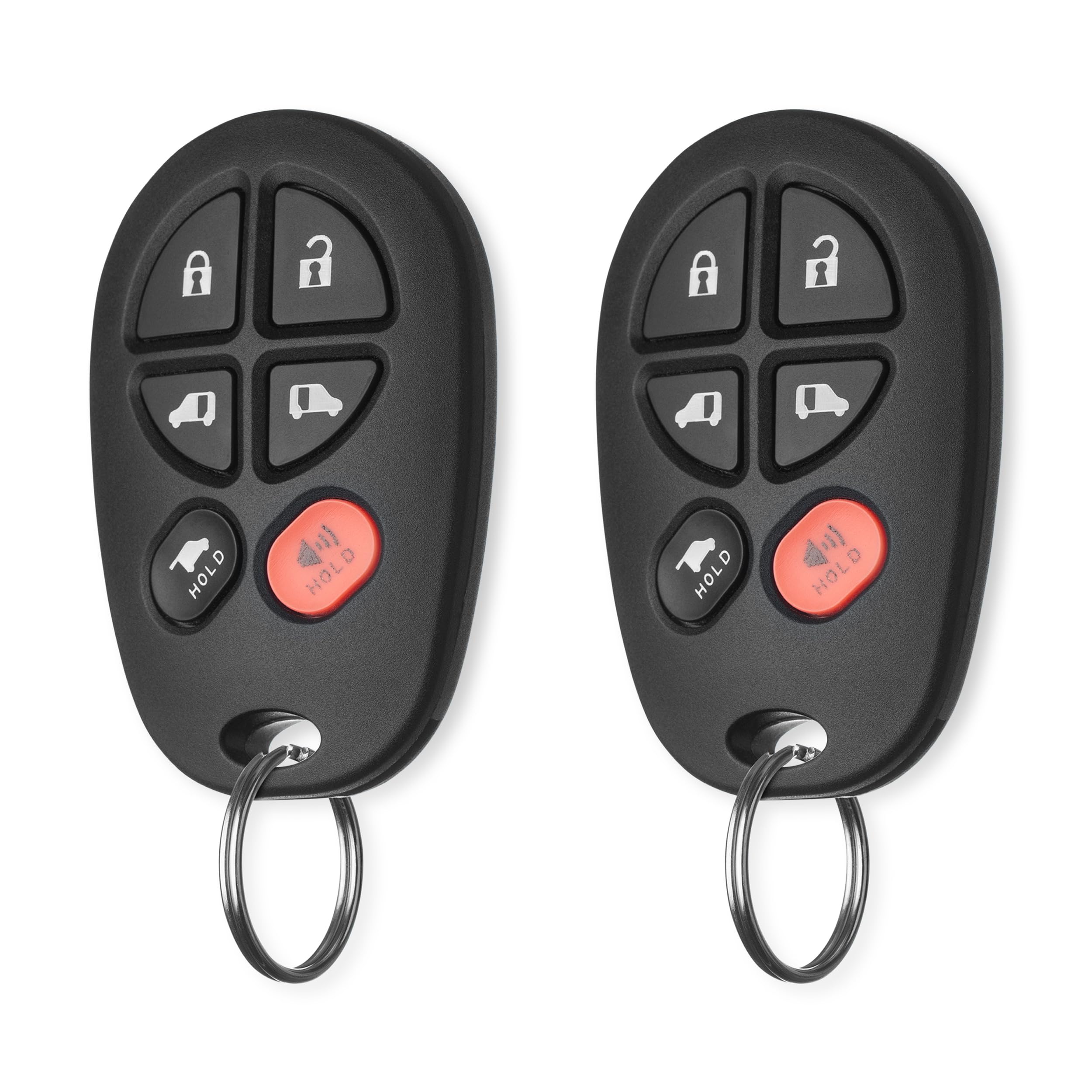 FOBTEK Key Fob Keyless Entry Remote for 2004-2018 Toyota Sienna Replacement for GQ43VT20T, 89742-AE051